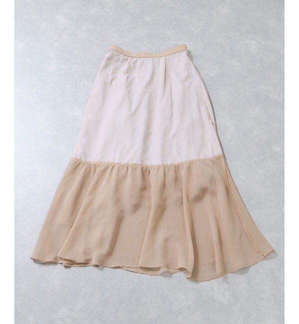 VIS「花柄アソート楊柳ティアードスカート」|スカート|