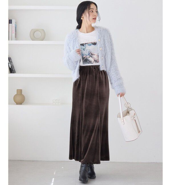 VIS「ベロアナロースカート」|スカート|