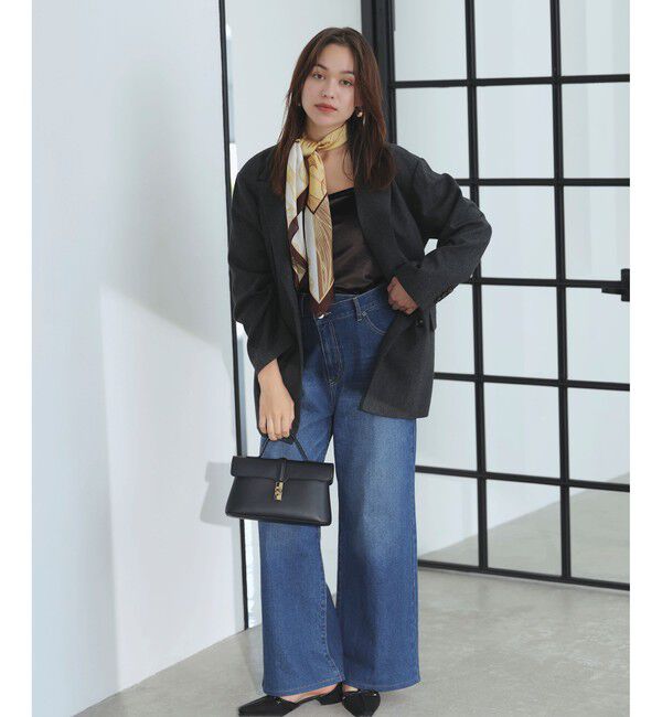 VIS「ヘリンボーンツイードベルテッドジャケット/セットアップ対応」|テーラードジャケット|