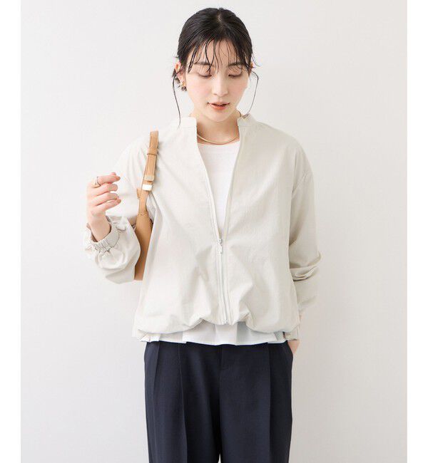 VIS「ボリュームバルーンブルゾン/UVケア・イージーケア」|ブルゾン・スタジャン|