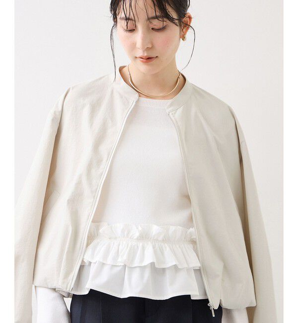 VIS「ボリュームバルーンブルゾン/UVケア・イージーケア」|ブルゾン・スタジャン|