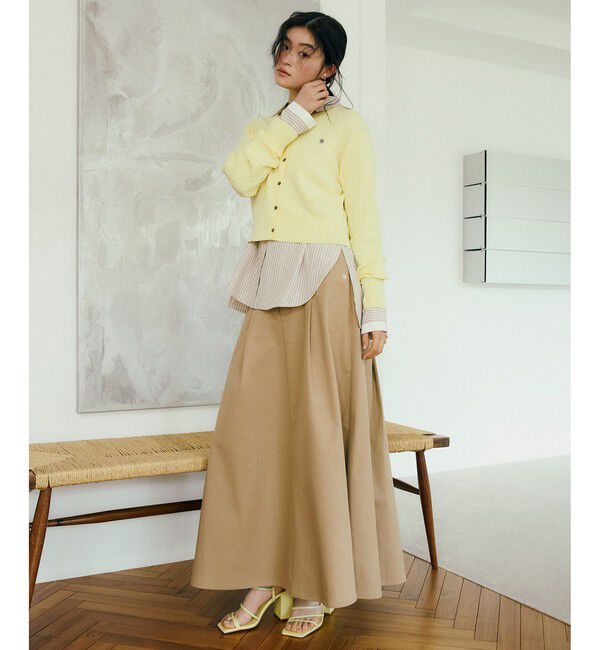 VIS「【POLO BCS】VIS別注タックフレアスカート」|スカート|