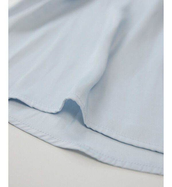 VIS「エアリーサテンハーフスリーブブラウス/イージーケア」|シャツ・ブラウス|