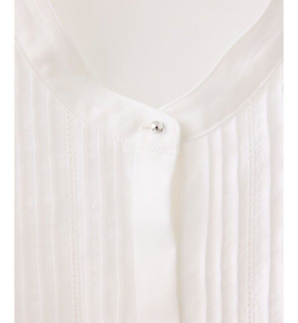 VIS「気流染めピコピンタック半袖ブラウス/接触冷感」|シャツ・ブラウス|