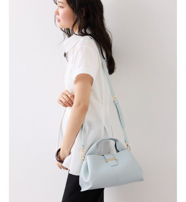 VIS「【軽量】フロント金具エアリーソフトミニショルダーバッグ」|ショルダー・メッセンジャー|サックス(48)