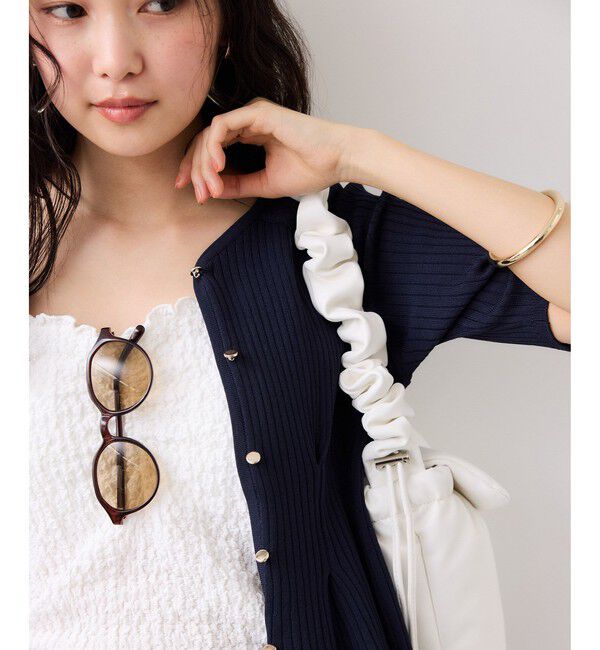 VIS「ウエストタックカーディガン/イージーケア」|カーディガン|