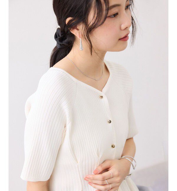 VIS「ウエストタックカーディガン/イージーケア」|カーディガン|