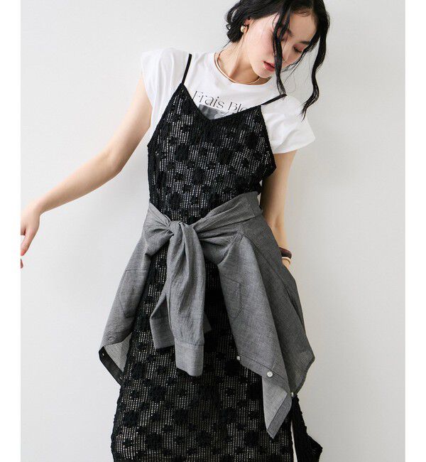 VIS「フラワーレースキャミワンピース」|ワンピース|