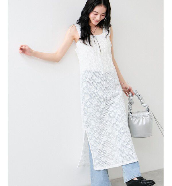 VIS「フラワーレースキャミワンピース」|ワンピース|