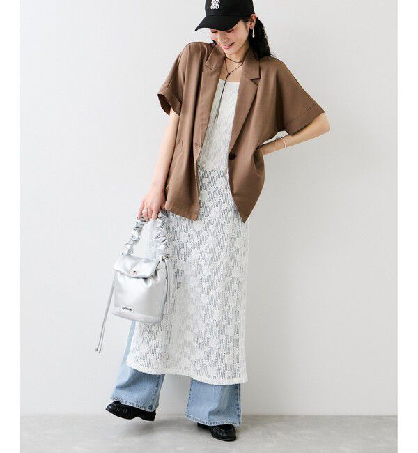 VIS「フラワーレースキャミワンピース」|ワンピース|