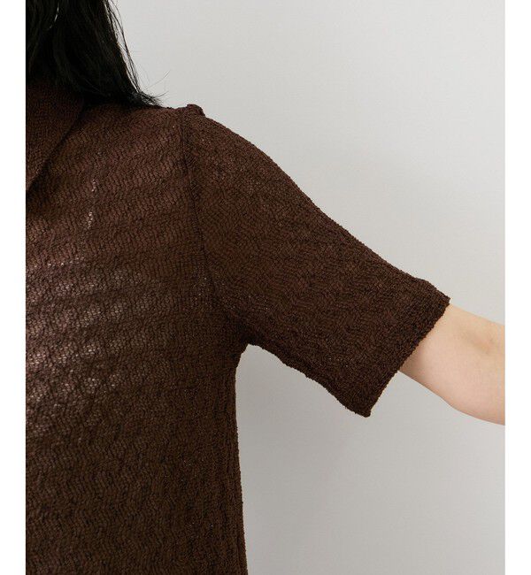 VIS「レース衿付きカーディガン」|カーディガン|