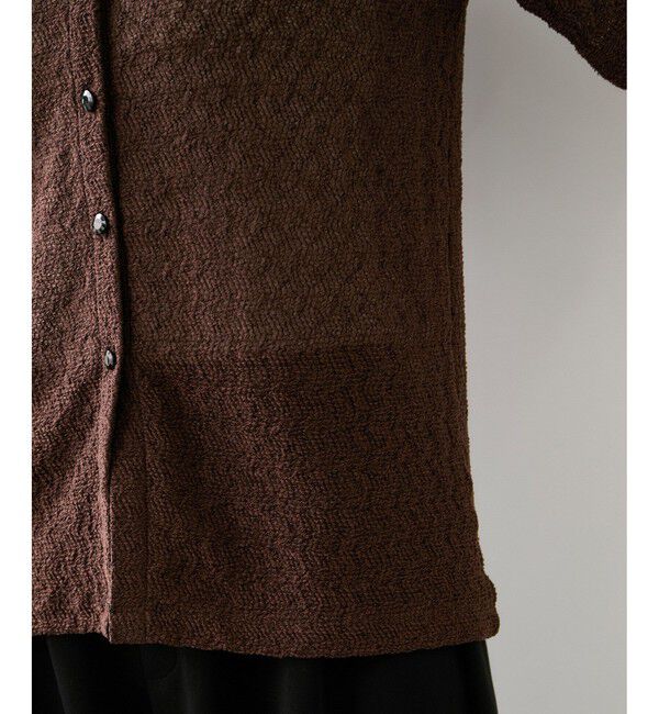 VIS「レース衿付きカーディガン」|カーディガン|