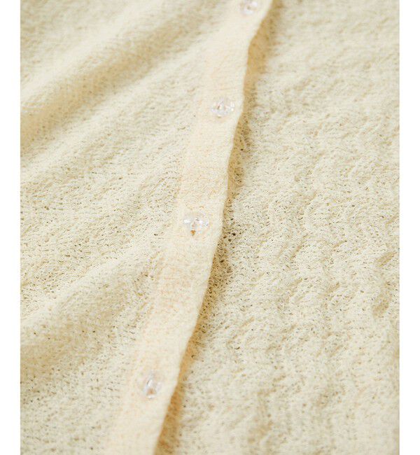 VIS「レース衿付きカーディガン」|カーディガン|