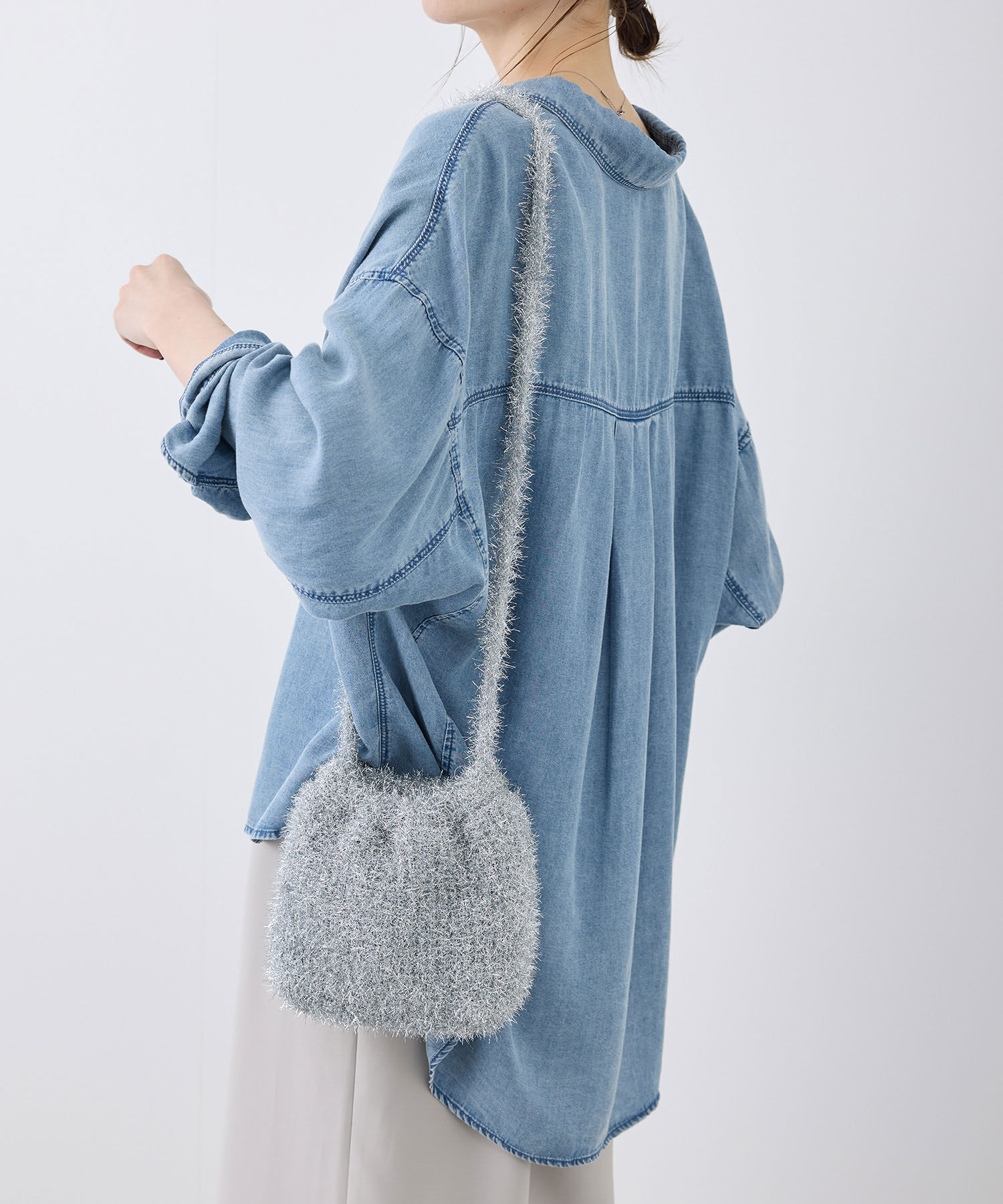 ROPE PICNIC PASSAGE「キラキラニットショルダーバッグ」|ショルダー・メッセンジャー|