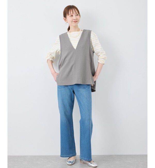 Rope&rsquo;Picnic「【花粉ガード】クリアツイルジレベスト/セレモニー・通勤対応・セットアップ対応」|ベスト・ジレ|