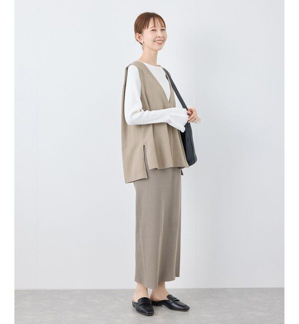 Rope&rsquo;Picnic「【花粉ガード】クリアツイルジレベスト/セレモニー・通勤対応・セットアップ対応」|ベスト・ジレ|