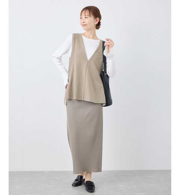 Rope&rsquo;Picnic「【花粉ガード】クリアツイルジレベスト/セレモニー・通勤対応・セットアップ対応」|ベスト・ジレ|