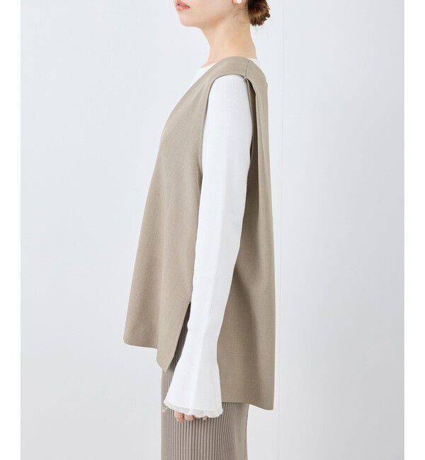 Rope&rsquo;Picnic「【花粉ガード】クリアツイルジレベスト/セレモニー・通勤対応・セットアップ対応」|ベスト・ジレ|