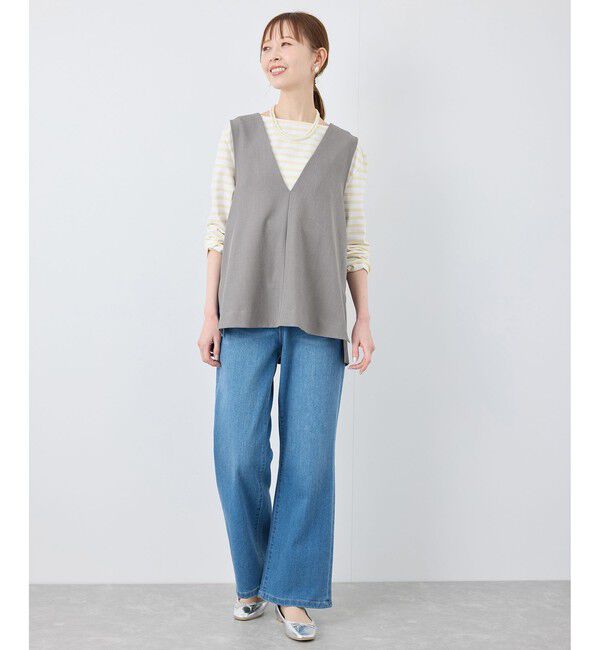 Rope&rsquo;Picnic「【花粉ガード】クリアツイルジレベスト/セレモニー・通勤対応・セットアップ対応」|ベスト・ジレ|