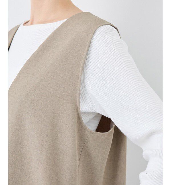 Rope&rsquo;Picnic「【花粉ガード】クリアツイルジレベスト/セレモニー・通勤対応・セットアップ対応」|ベスト・ジレ|