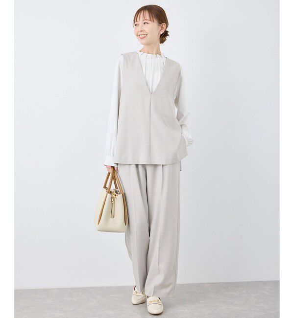 Rope&rsquo;Picnic「【花粉ガード】クリアツイルジレベスト/セレモニー・通勤対応・セットアップ対応」|ベスト・ジレ|