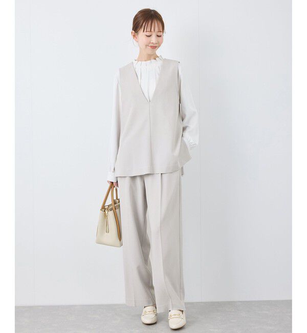 Rope&rsquo;Picnic「【花粉ガード】クリアツイルジレベスト/セレモニー・通勤対応・セットアップ対応」|ベスト・ジレ|