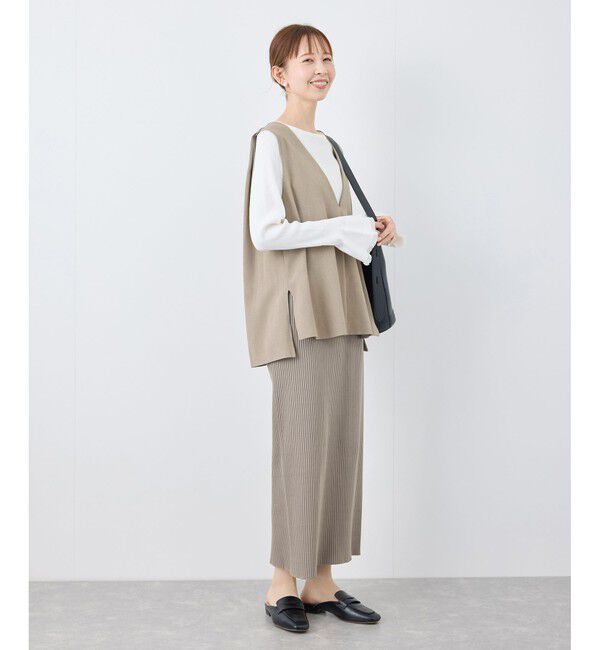 Rope&rsquo;Picnic「【花粉ガード】クリアツイルジレベスト/セレモニー・通勤対応・セットアップ対応」|ベスト・ジレ|