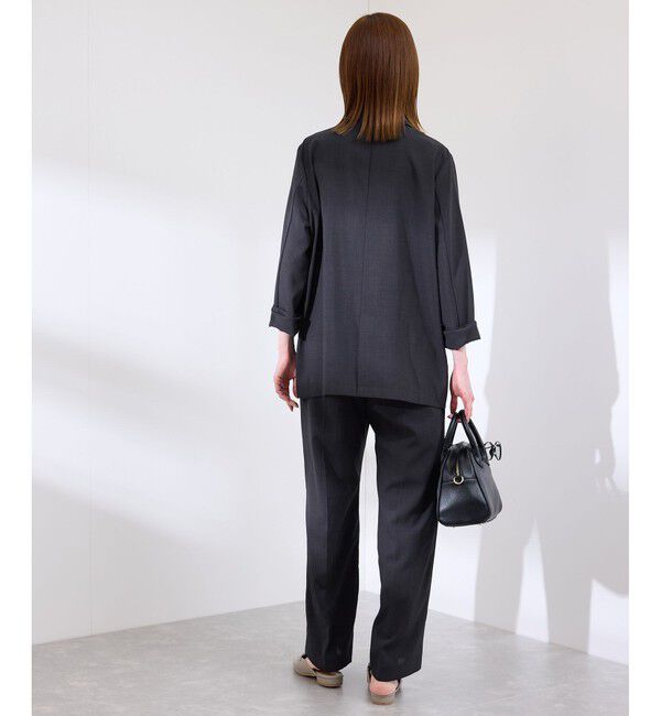 Rope&rsquo;Picnic「【接触冷感・UVカット・速乾】【リネンライク・シリーズ】シアーテーラードジャケット/セットアップ対応」|テーラードジャケット|