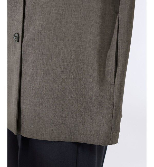 Rope&rsquo;Picnic「【接触冷感・UVカット・速乾】【リネンライク・シリーズ】シアーテーラードジャケット/セットアップ対応」|テーラードジャケット|