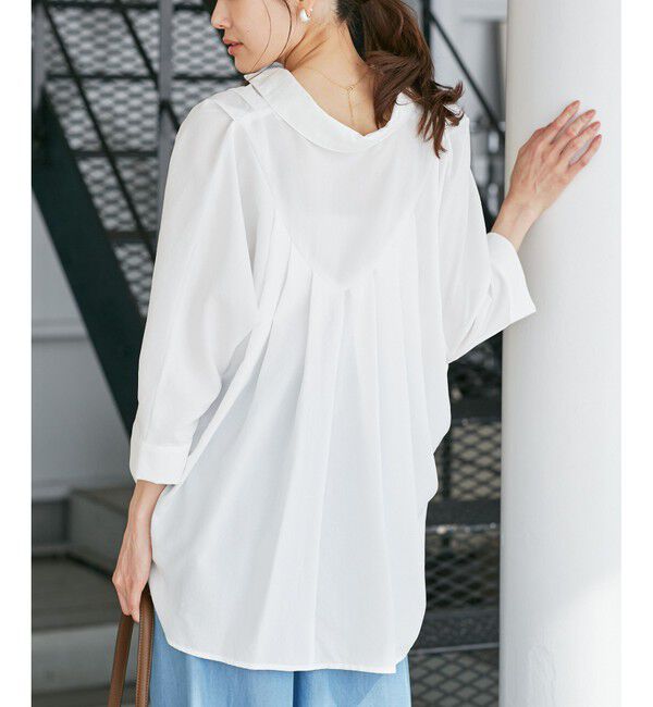 Rope&rsquo;Picnic「【emur/エミュール】バックVタックブラウス」|シャツ・ブラウス|