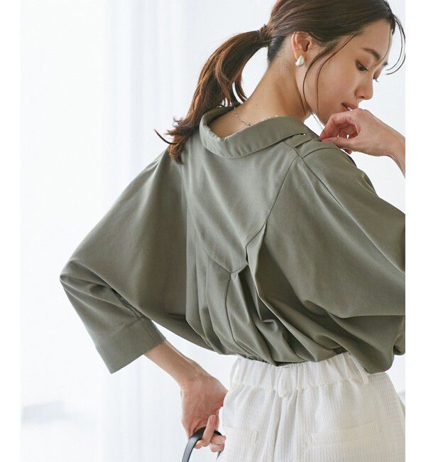 Rope&rsquo;Picnic「【emur/エミュール】バックVタックブラウス」|シャツ・ブラウス|