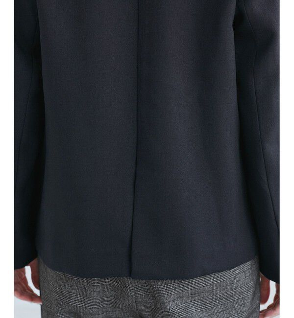 Rope&rsquo;Picnic「レディハンサムシリーズ ウールライク金ボタンジャケット(半裏地)/セットアップ・通勤対応」|テーラードジャケット|