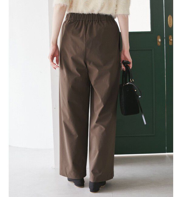 Rope&rsquo;Picnic「レーヨンナイロンイージーワイドパンツ」|チノ|