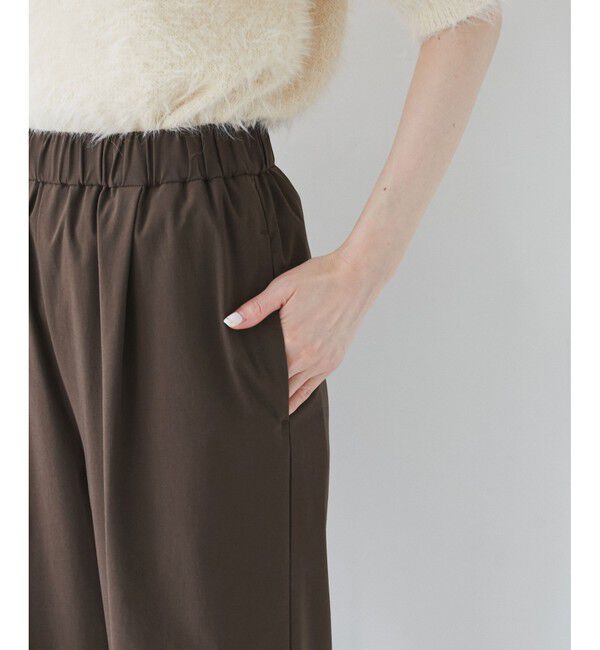 Rope&rsquo;Picnic「レーヨンナイロンイージーワイドパンツ」|チノ|