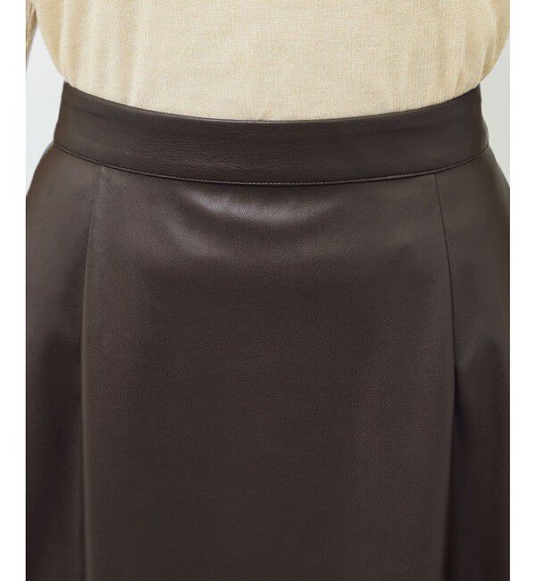 Rope&rsquo;Picnic「シンセティックレザーフレアロングスカート」|スカート|