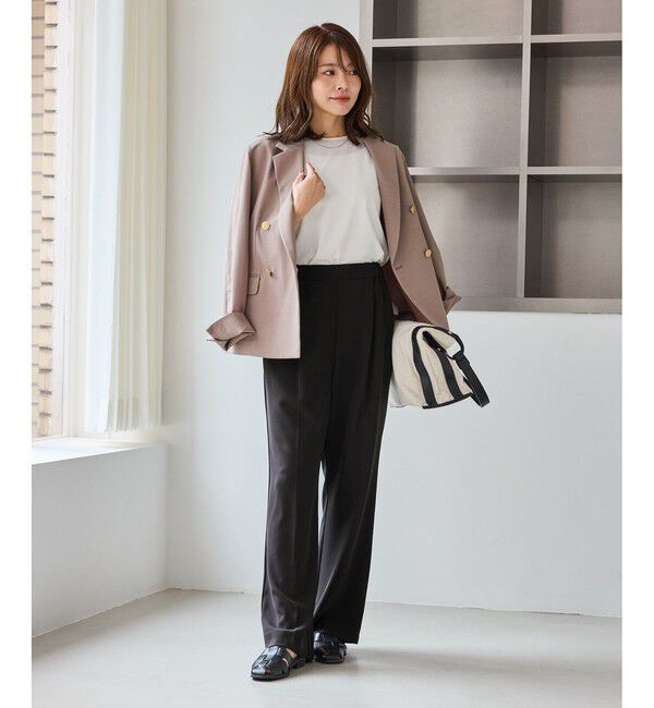 Rope&rsquo;Picnic「【WEB限定サイズ】美フレアカラーパンツ」|スラックス|