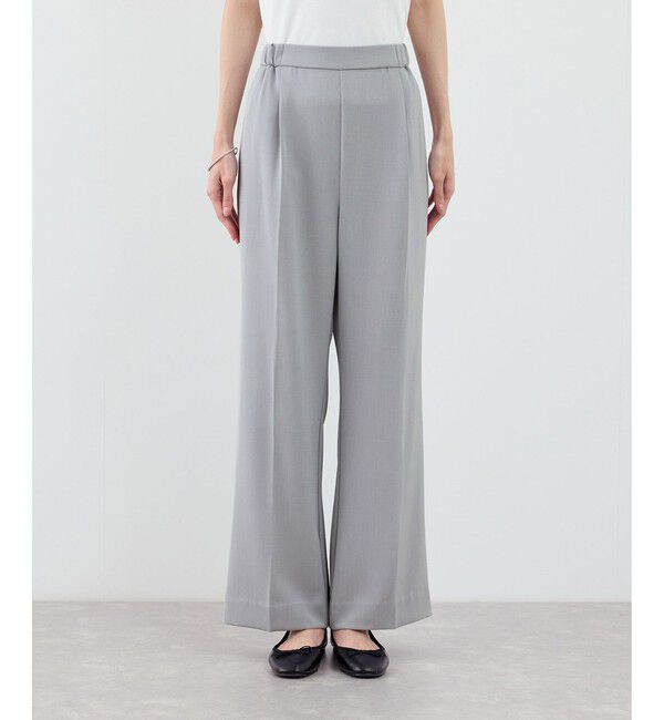 Rope&rsquo;Picnic「【WEB限定サイズ】美フレアカラーパンツ」|スラックス|