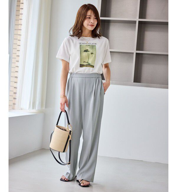 Rope&rsquo;Picnic「【WEB限定サイズ】美フレアカラーパンツ」|スラックス|