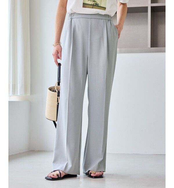 Rope&rsquo;Picnic「【WEB限定サイズ】美フレアカラーパンツ」|スラックス|