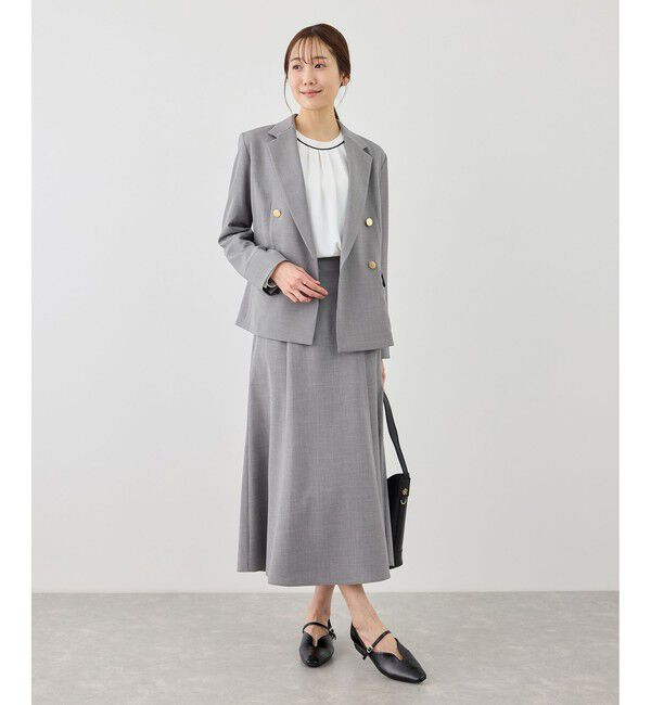 Rope&rsquo;Picnic「カナパ 金ボタンジャケット/セットアップ対応・UV・抗菌防臭・接触冷感」|テーラードジャケット|