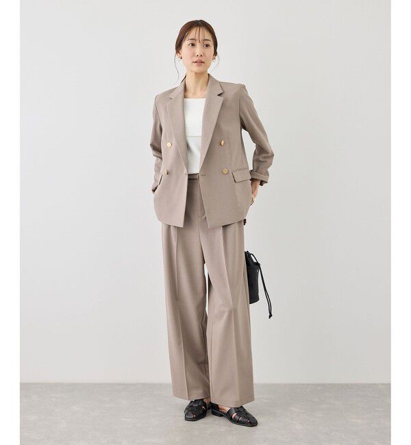 Rope&rsquo;Picnic「カナパ 金ボタンジャケット/セットアップ対応・UV・抗菌防臭・接触冷感」|テーラードジャケット|