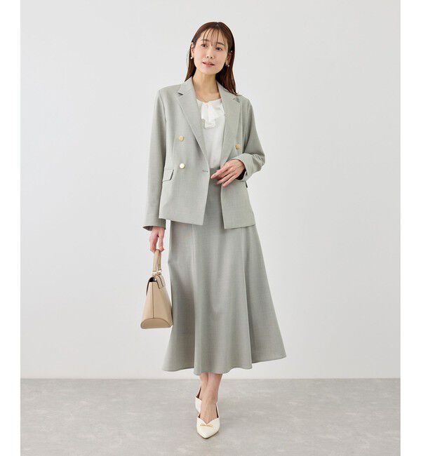 Rope&rsquo;Picnic「カナパ 金ボタンジャケット/セットアップ対応・UV・抗菌防臭・接触冷感」|テーラードジャケット|