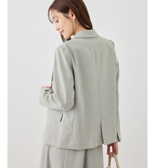 Rope&rsquo;Picnic「カナパ 金ボタンジャケット/セットアップ対応・UV・抗菌防臭・接触冷感」|テーラードジャケット|