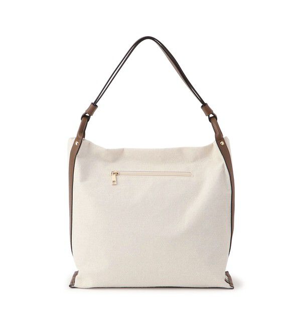 ROPE PICNIC PASSAGE「麻調キャンバスコンビトートバッグ/A4対応・15インチPC対応」|トートバッグ|