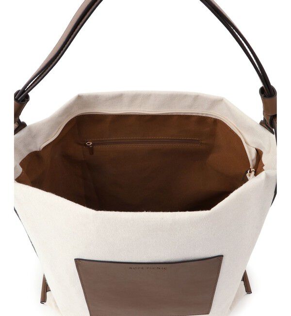 ROPE PICNIC PASSAGE「麻調キャンバスコンビトートバッグ/A4対応・15インチPC対応」|トートバッグ|