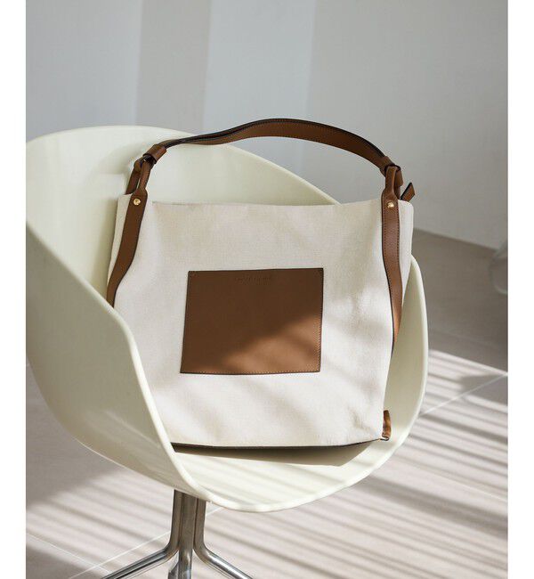 ROPE PICNIC PASSAGE「麻調キャンバスコンビトートバッグ/A4対応・15インチPC対応」|トートバッグ|