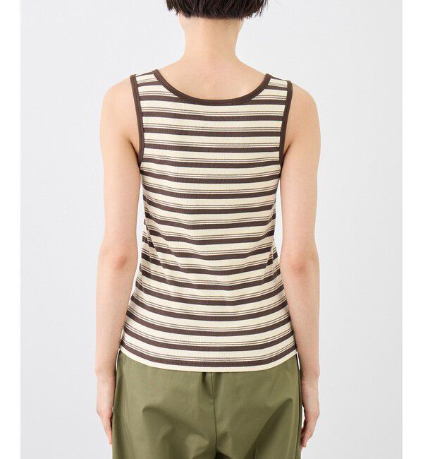 Rope&rsquo;Picnic「マルチボーダーヘンリーネックタンクトップ」|タンクトップ|