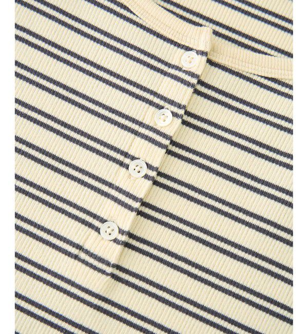 Rope&rsquo;Picnic「マルチボーダーヘンリーネックタンクトップ」|タンクトップ|