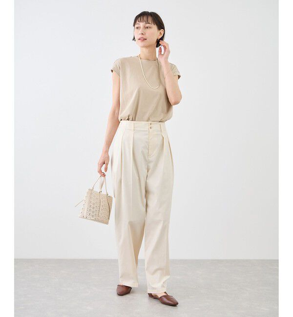 Rope&rsquo;Picnic「タックデザインチノパンツ/UVカット」|チノ|