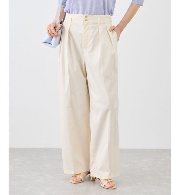 Rope&rsquo;Picnic「タックデザインチノパンツ/UVカット」|チノ|